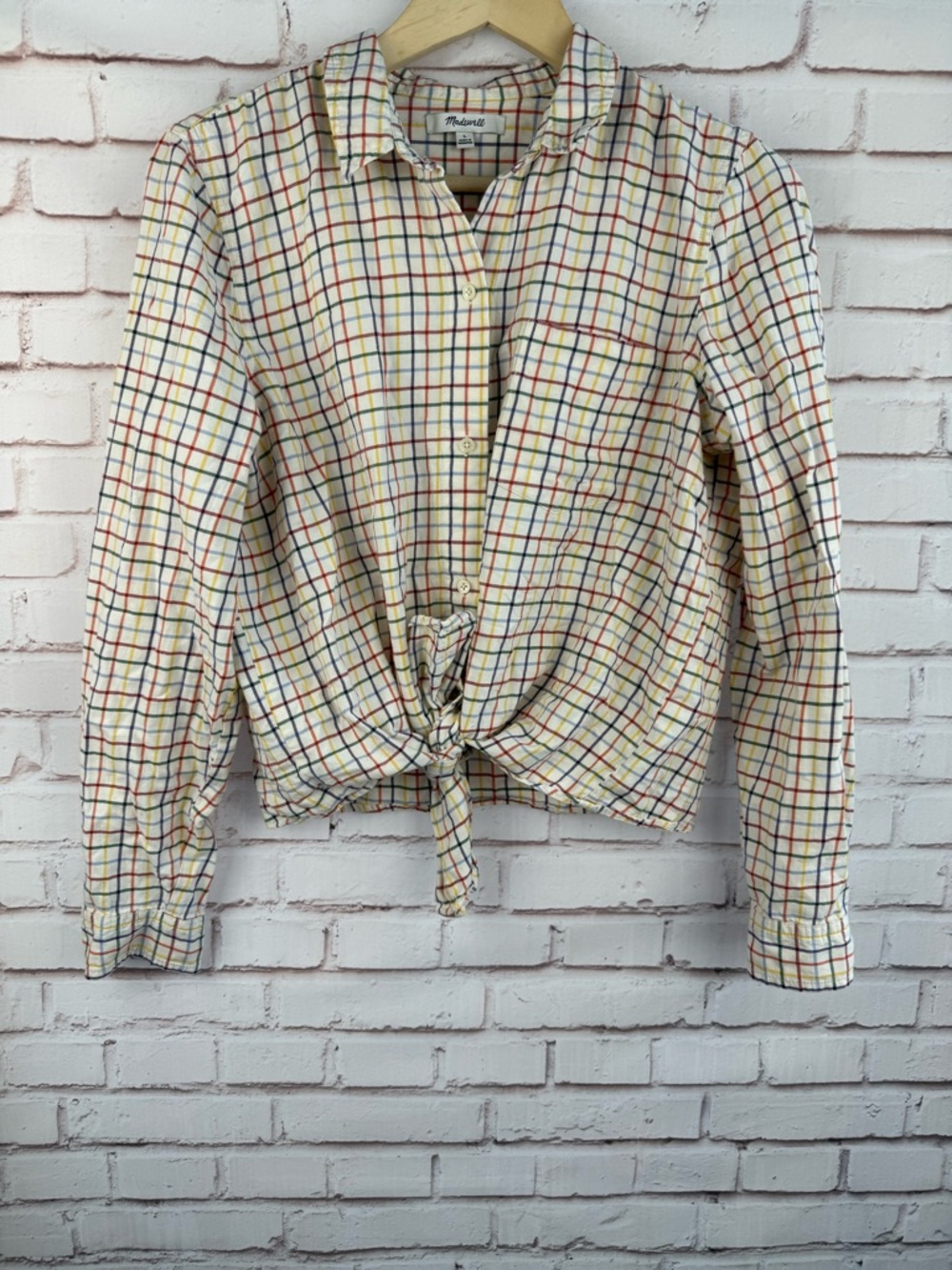 Madewell Multicolor Windowpane Button-Up‎ Shirt